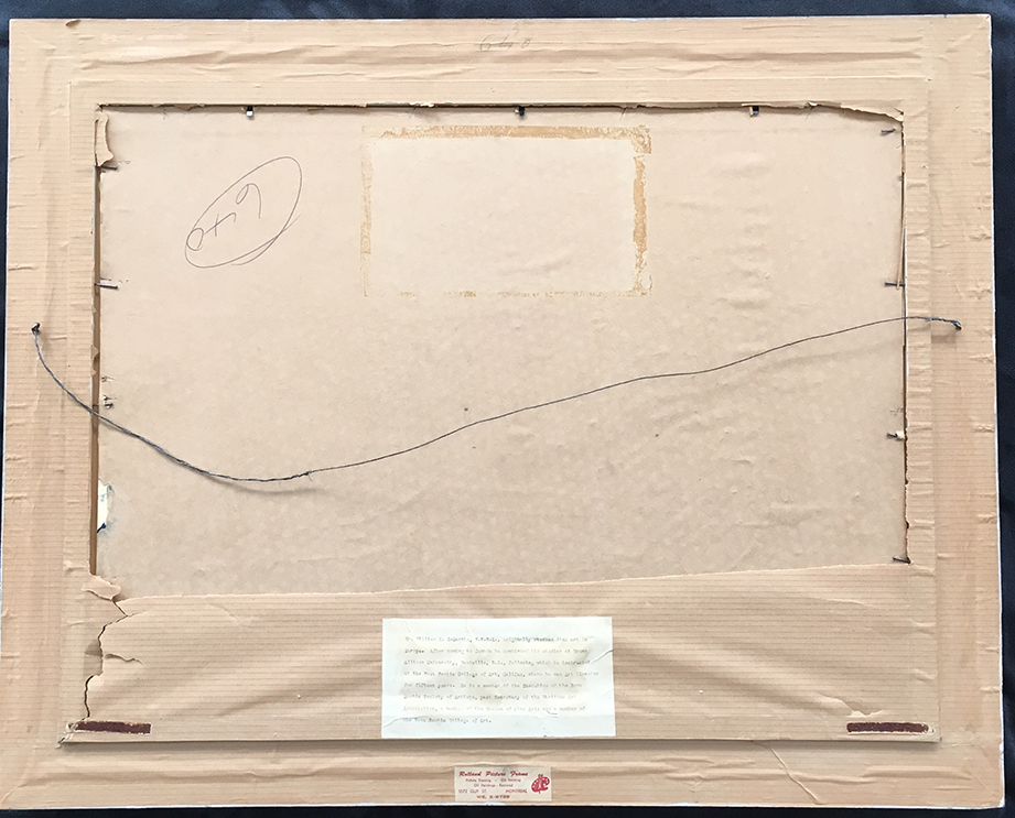Waves and Rocks — William deGarthe verso