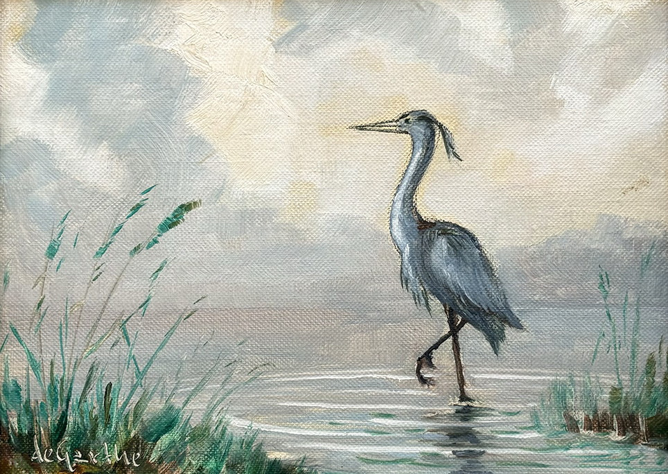Blue Heron — William deGarthe