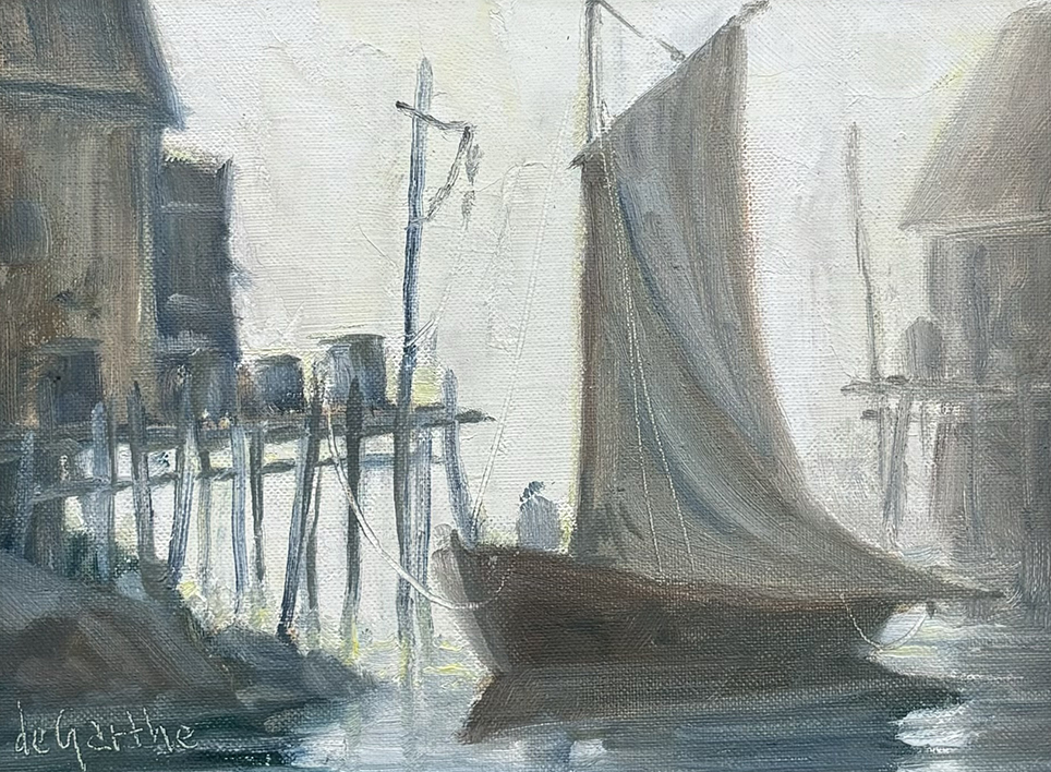Docking at Peggy's Cove — William deGarthe