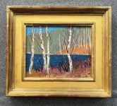 Birch in April frame