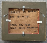 Birch in April verso