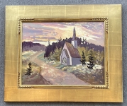 Church at Sunset frame
