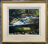 Waterfall Queen Charlotte Islands frame