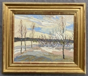 Winter Field with Alders frame
